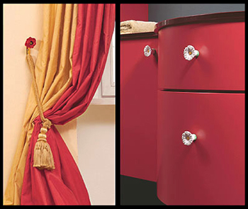 Decorating with cabinet hardware