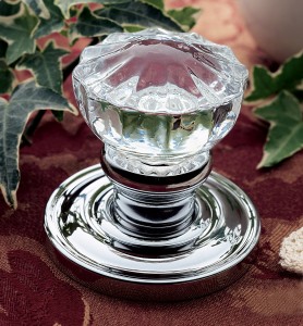 Baldwin® crystal door knob, courtesy of Myknobs.com